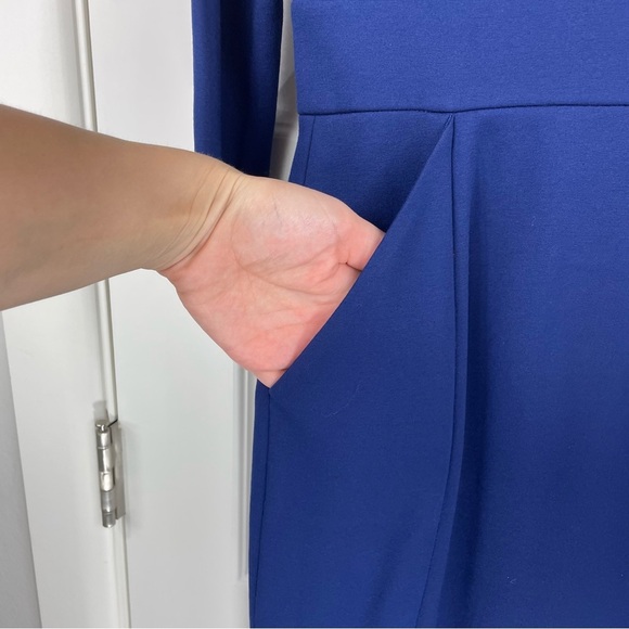 Catherine Malandrino Blue V-Neck Dress Size 2 - Picture 8 of 15